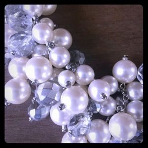 Statement Pearl and bead necklace.